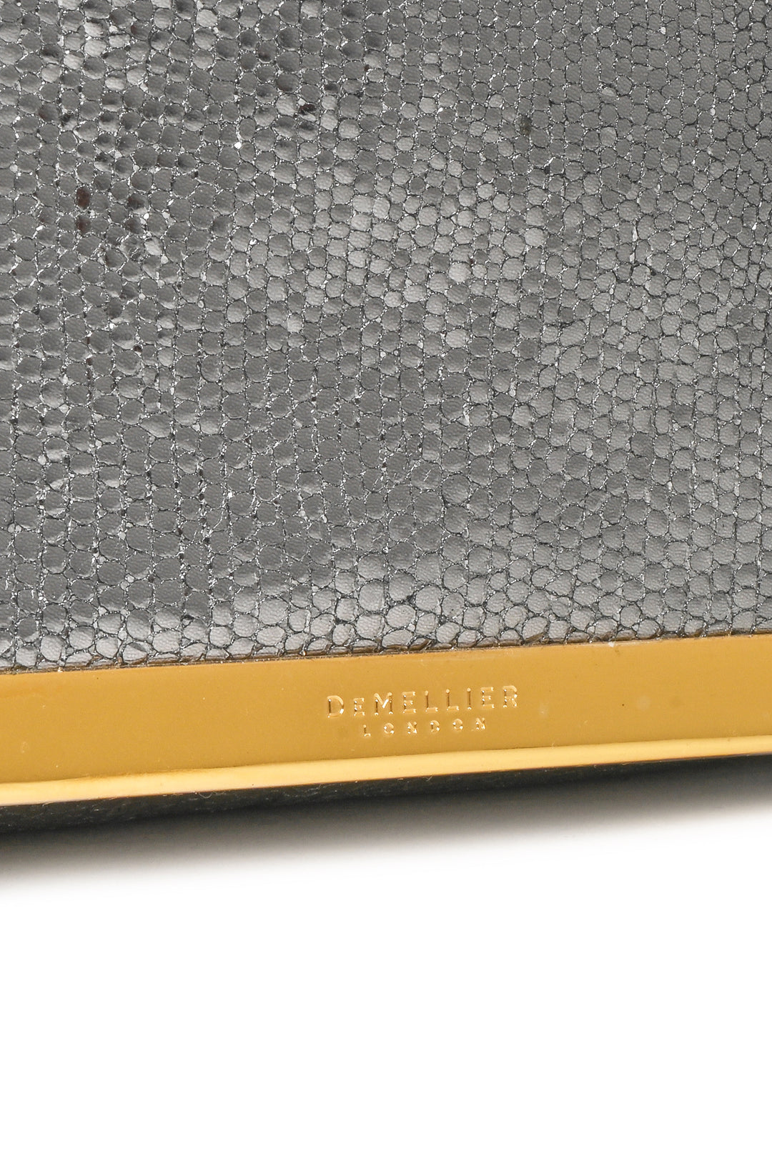 DEMELLIER LONDON Metallic Sheepskin Leather Mini Lisbon Crossbody Clutch