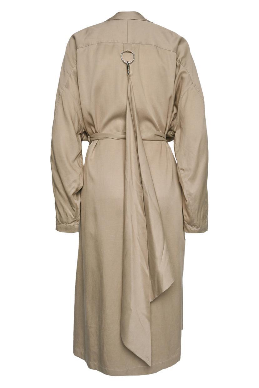 Tibi Size XS Lancaster Lyocell Trench Coat