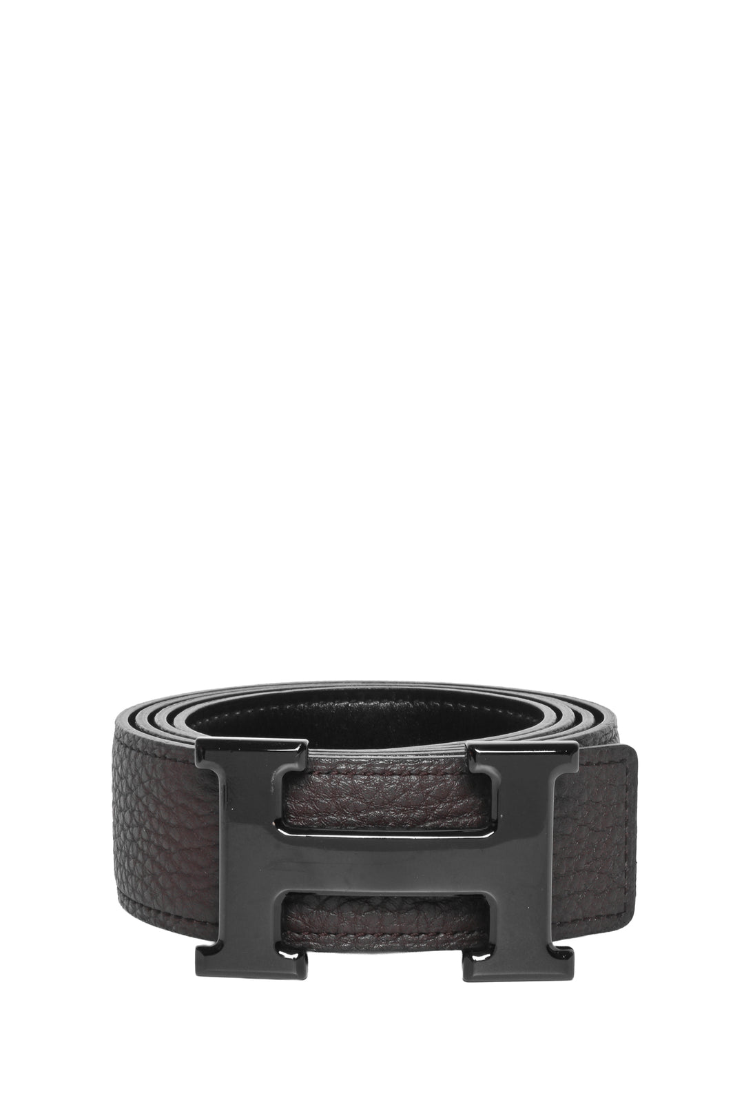 Hermes Size 8 H Belt Buckle & Reversible Leather Strap 32 mm