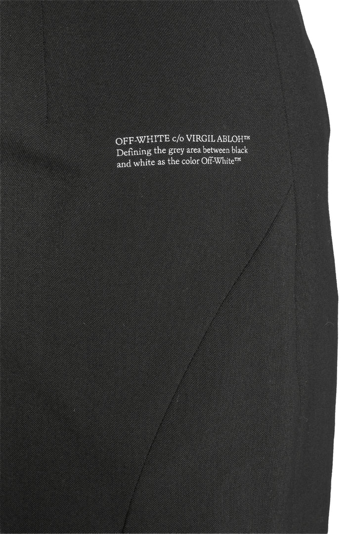 Off White Size 36 Side Slit Mini Skirt
