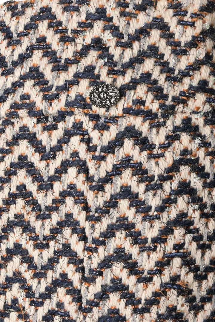 Chanel Size 34 2019 Chevron Fringe Mini Skirt