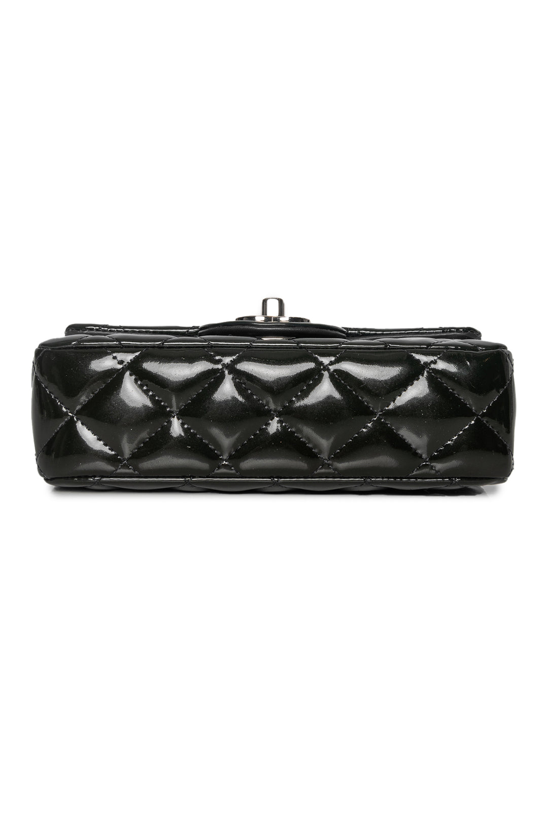 Chanel 2012-2013 Quilted Patent Rectangular Extra Mini Flap Crossbody