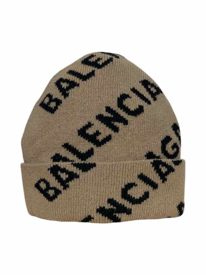 Balenciaga Size OS 2021 Allover Logo Beanie Hat