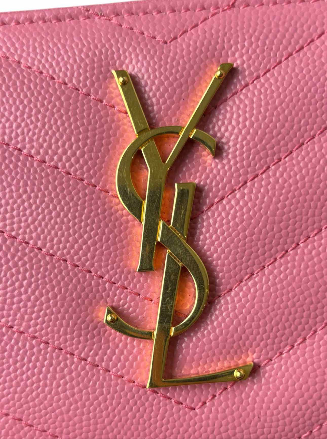 Saint Laurent Cassandre Matelasse Zip-Around Leather Wallet