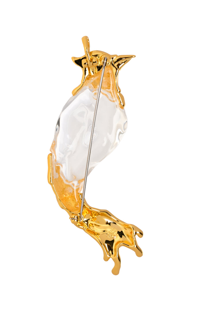 Alexis Bittar Liquid Lucite Cardinal Pin