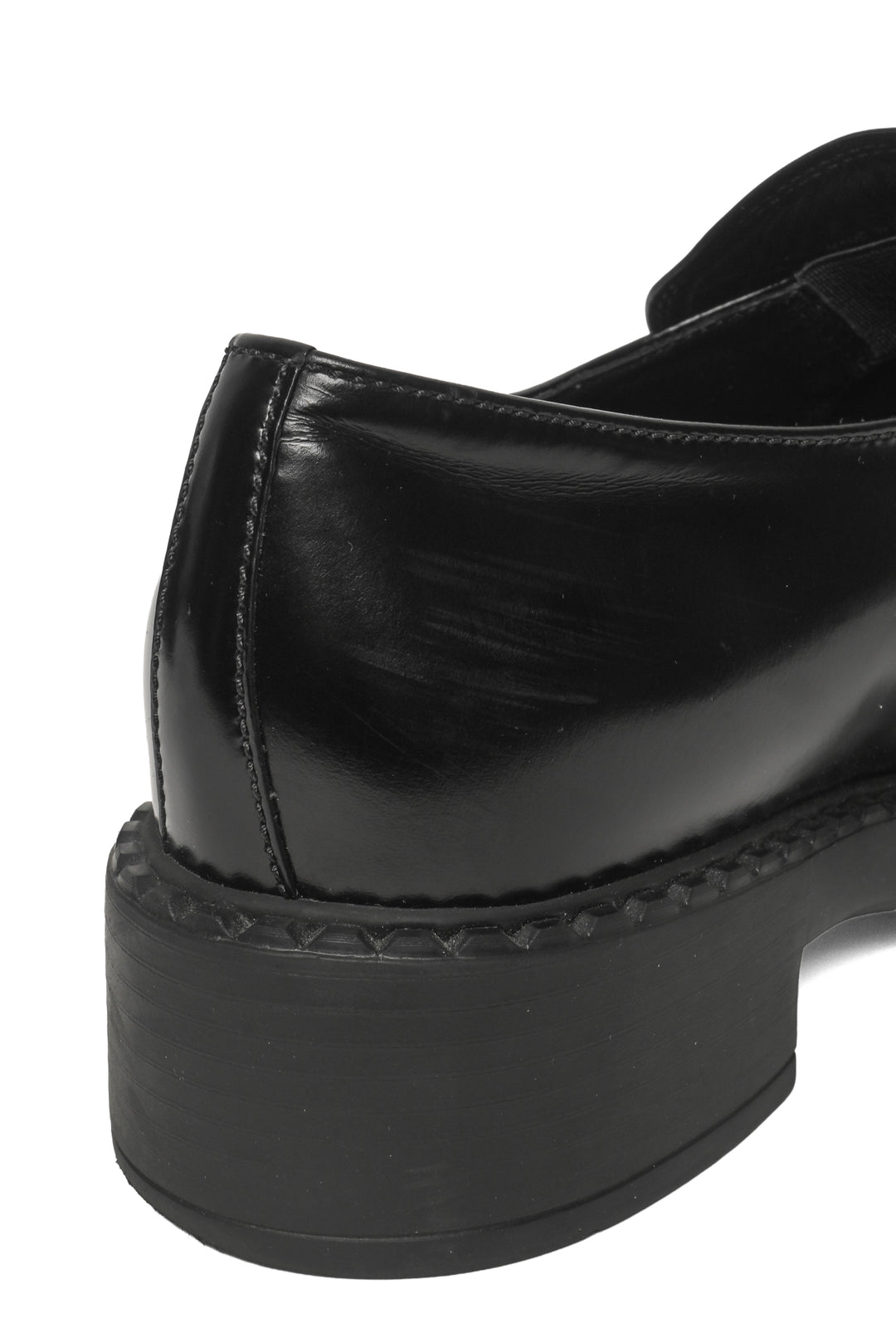 Prada Size 38 Chocolate Brushed Leather Loafers