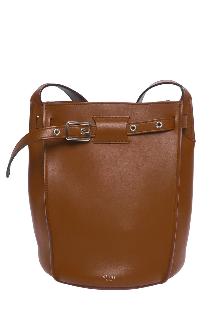 Celine 2018 Long Strap Leather Big Bucket Bag