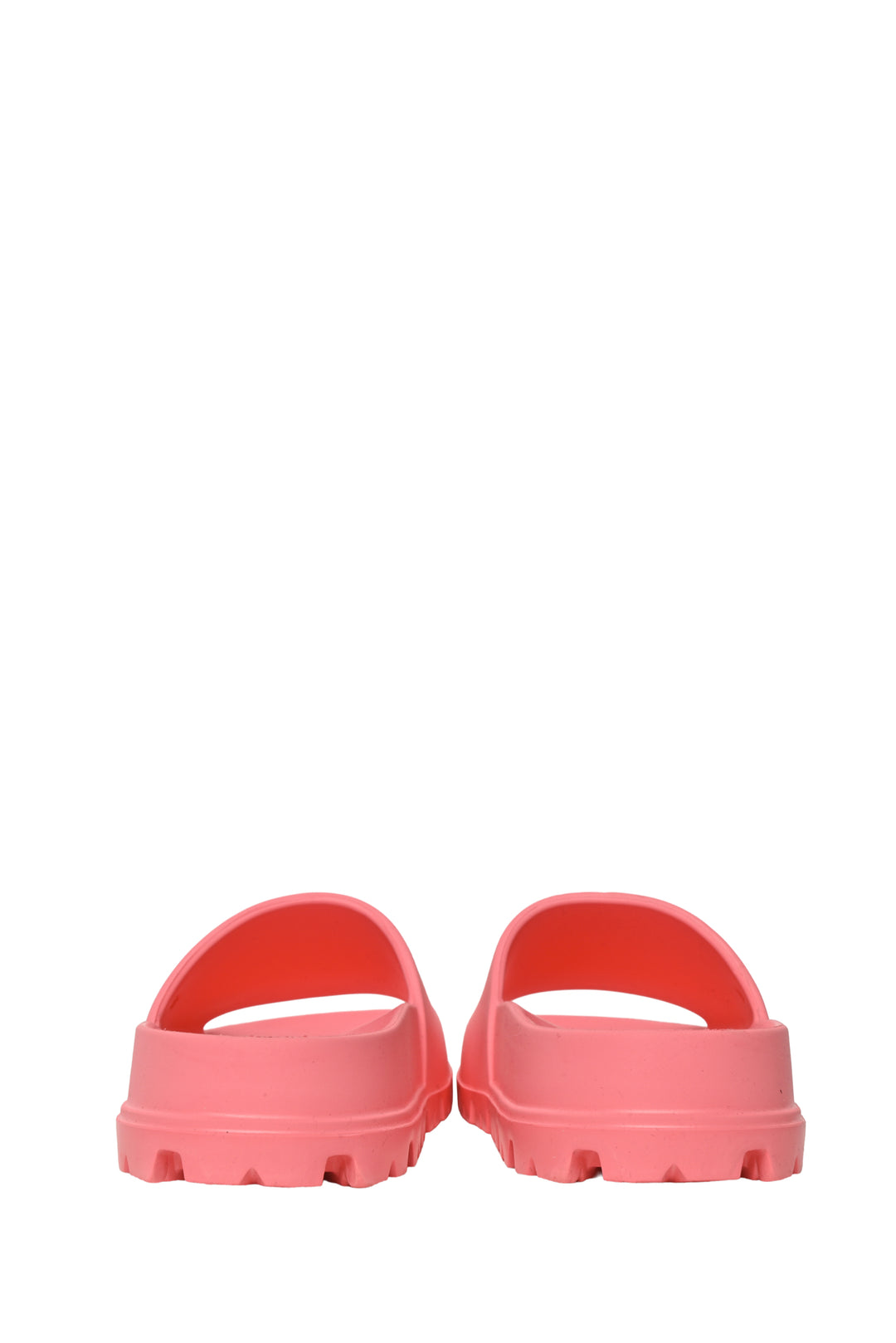 Prada Size 36 Triangle Logo Rubber Slides