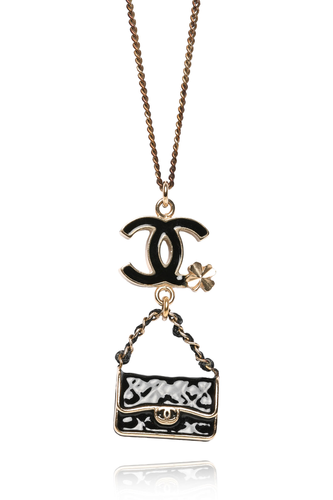 Chanel 2012 CC Flap Bag Pendant Long Necklace