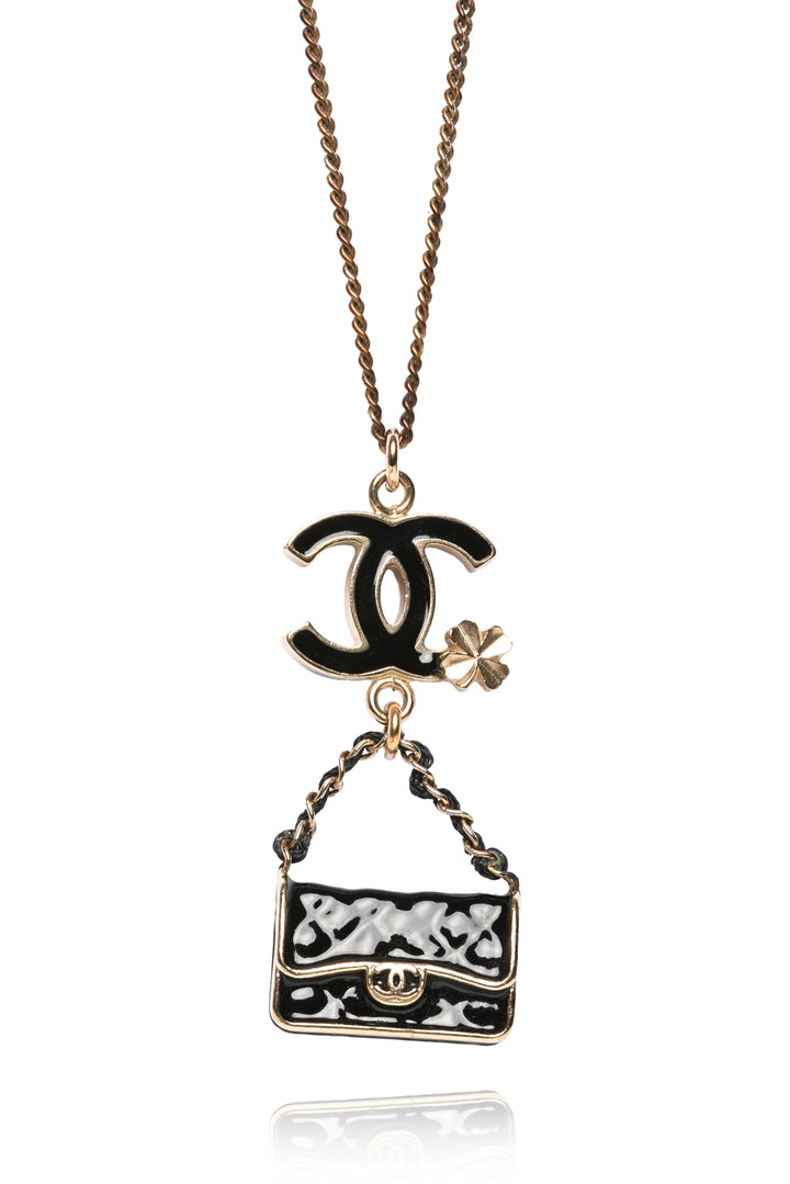 Chanel 2012 CC Flap Bag Pendant Long Necklace