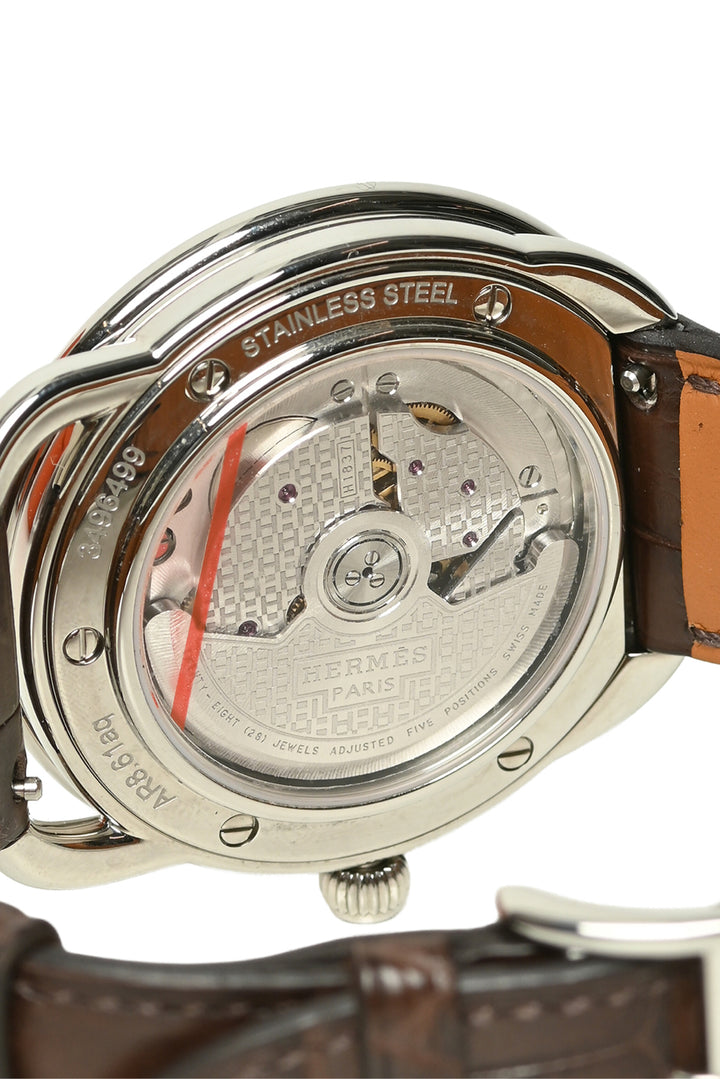Hermes 2025 Alligator Strap Stainless Steel Arceau 40MM Automatic Watch