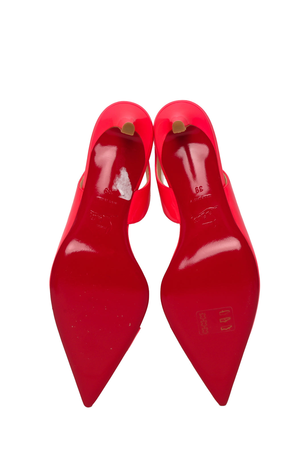 Christian Louboutin Size 39 Clare Slingback Patent Pumps