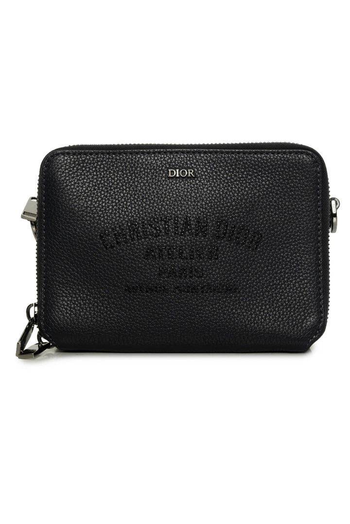 Dior Homme 2020 Leather Atelier Zip Pouch Crossbody