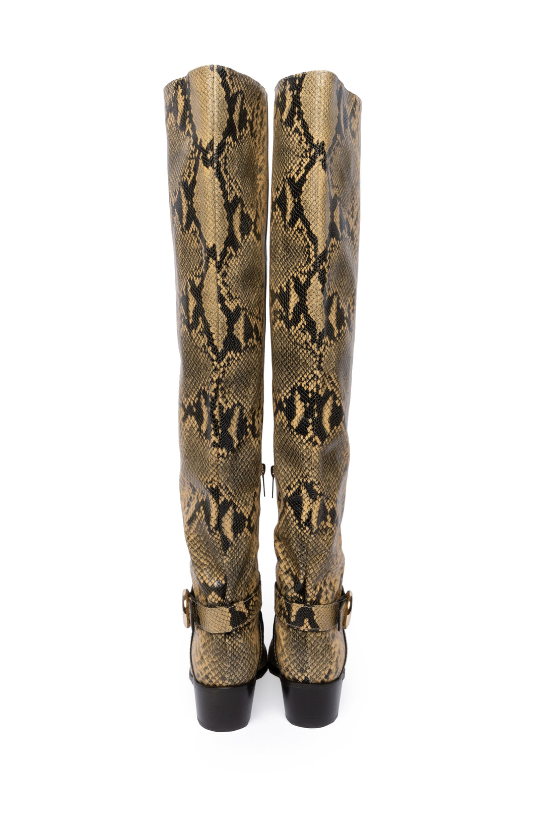 Jimmy Choo Size 36 Over-the-Knee Snake Print Boots