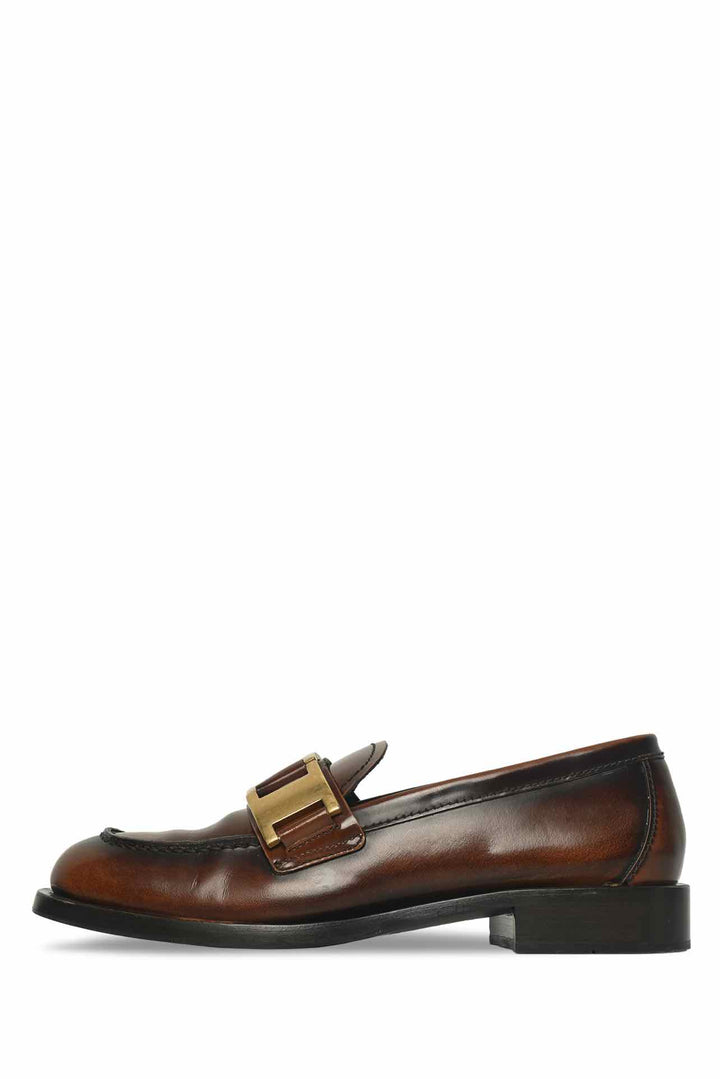 Prada Size 35.5 Buckle Loafers