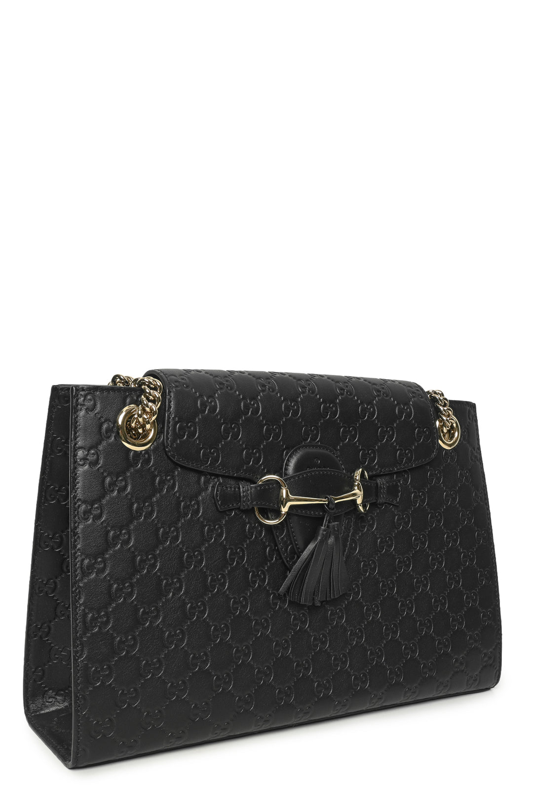 Gucci Large Emily Horsebit Guccissima Shoulder Bag