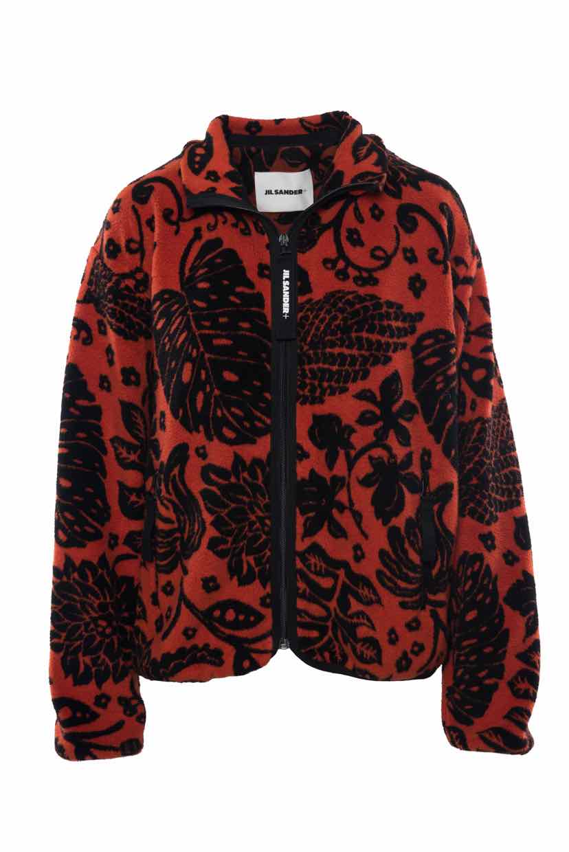 Jil Sander Size XS Floral Fleece Jacket