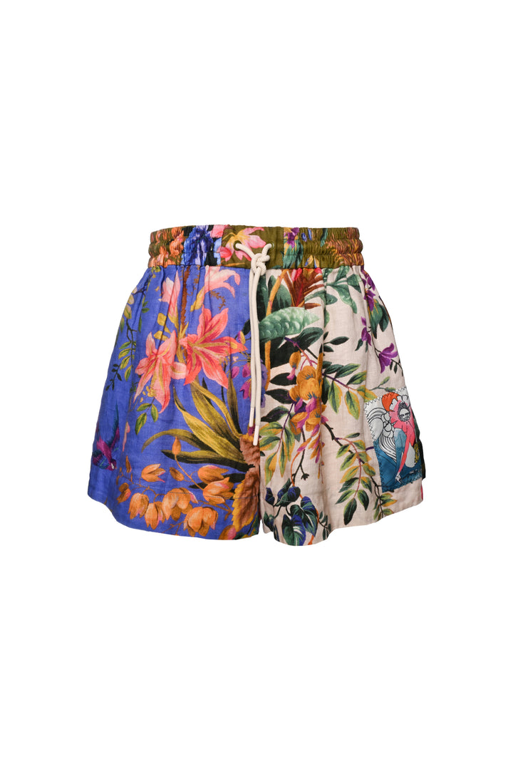 Zimmermann Size 0 Tropicana Floral Linen Shorts