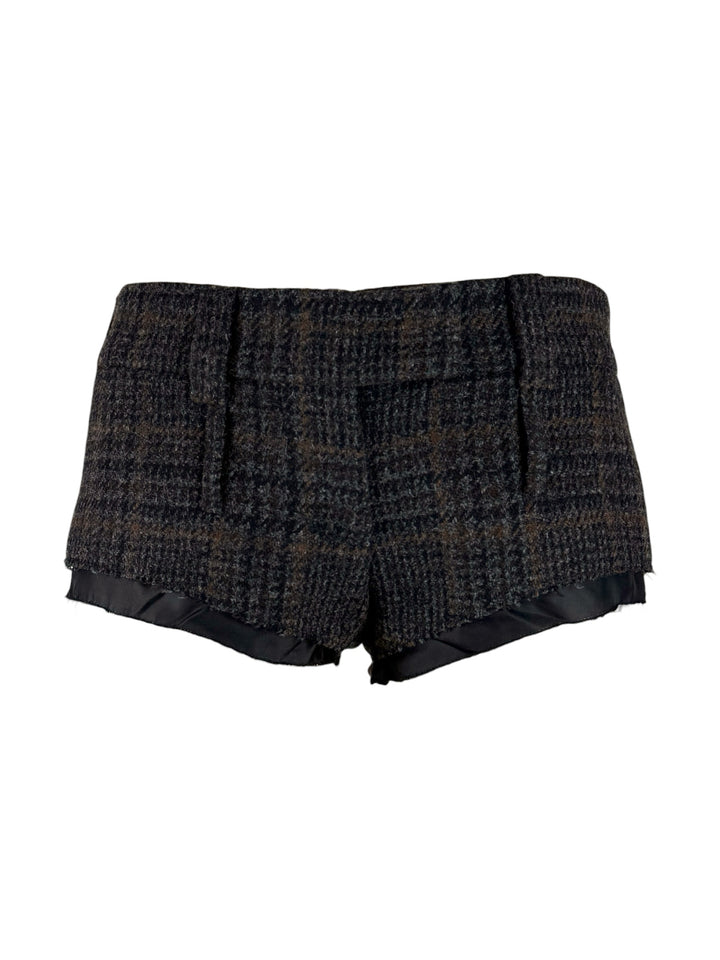 Miu Miu Size 36 2022 Plaid Mini Shorts