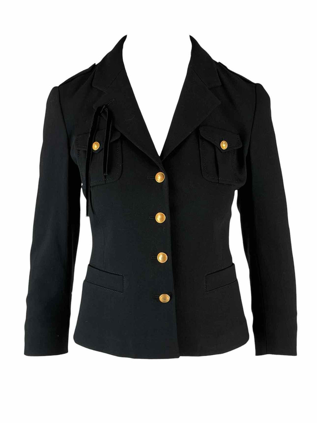 Prada Size 40 Vintage Military Style Jacket