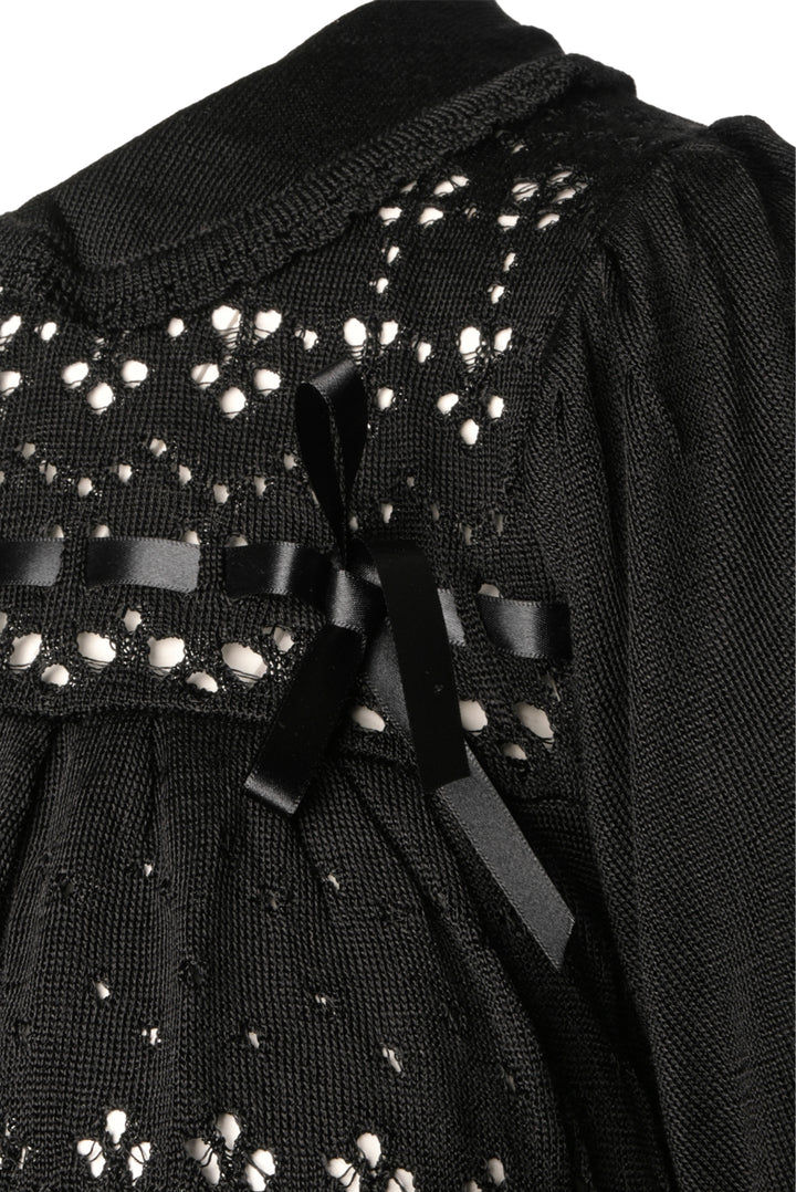 Simone Rocha Size S Knit & Ribbon Bow Detail Tops