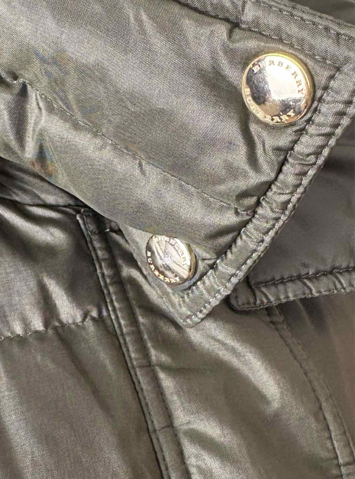 Burberry London Size 8 Quilted Poly Down Filled Coat
