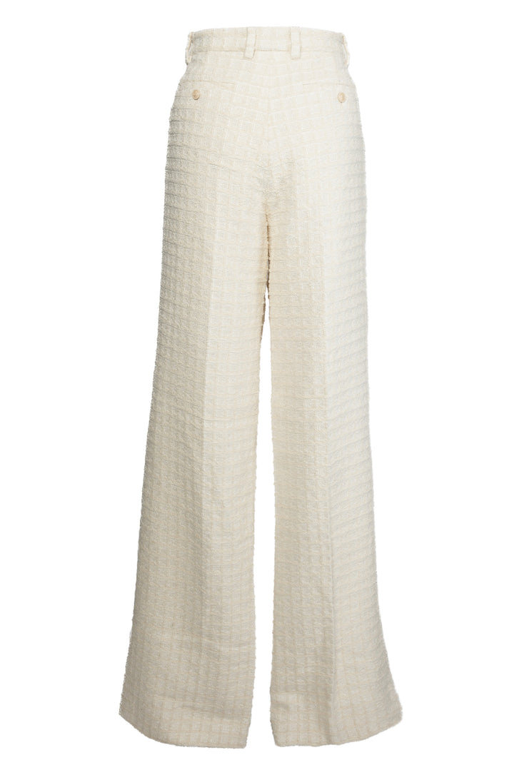 Gucci Size 40 Cream Tweed Pants