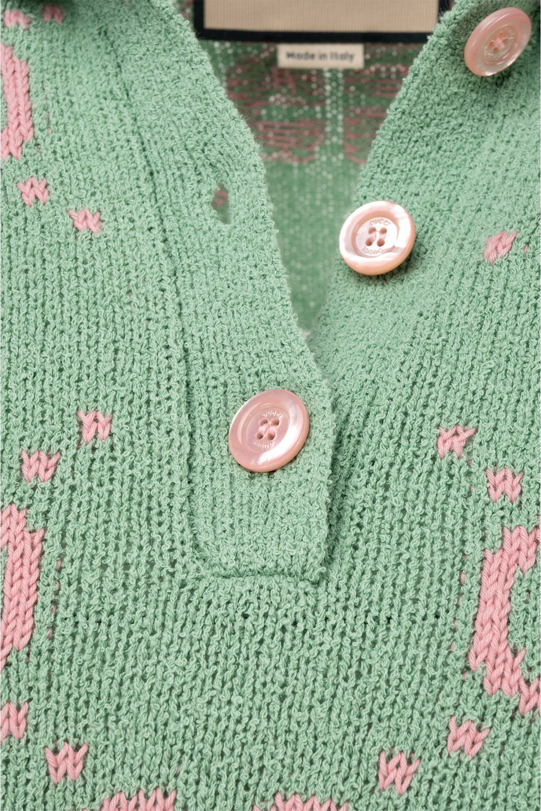 Gucci Size XS GG Cotton-Blend Jacquard Polo Tops