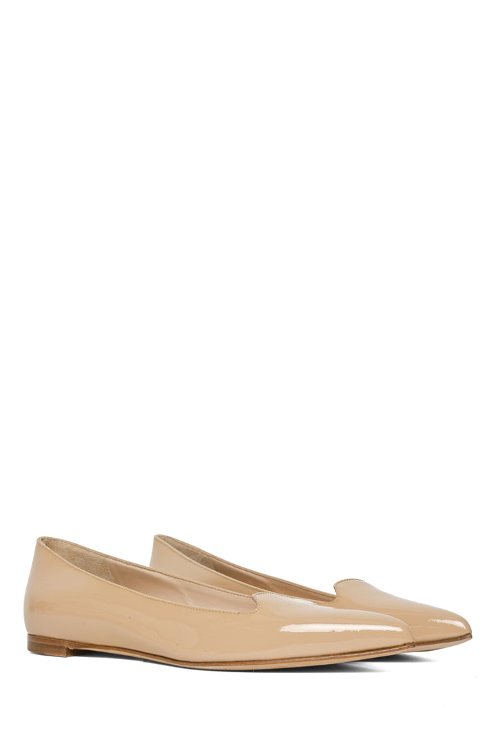 Sergio Rossi Size 35.5 Patent Point Toe Flats