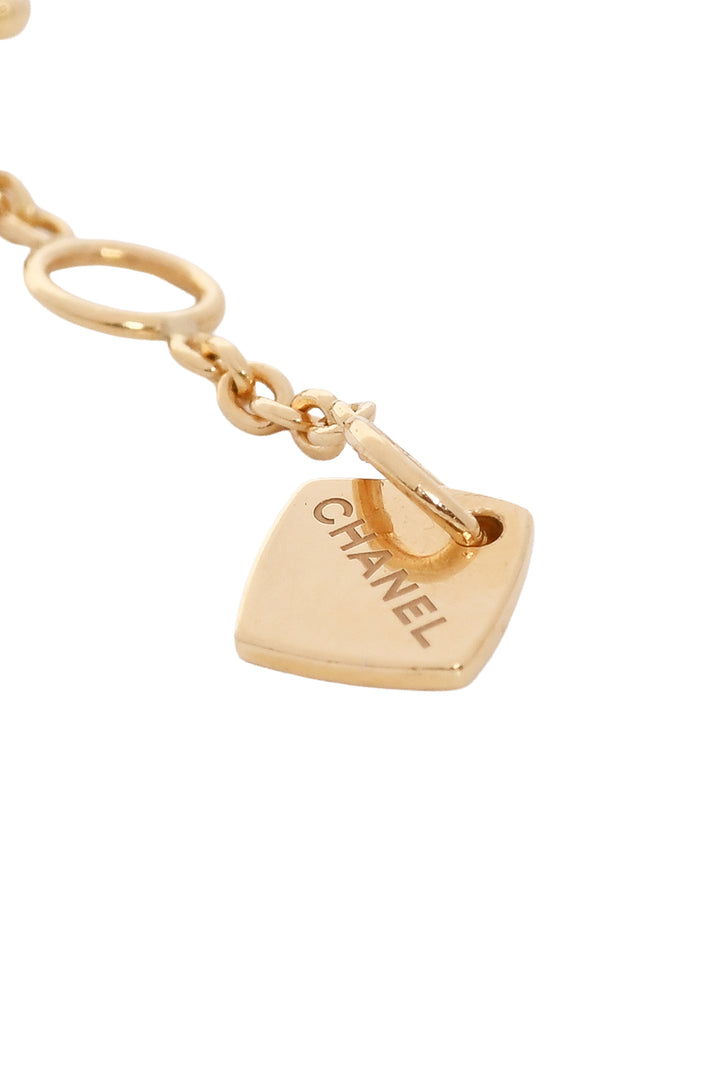Chanel 18K Yellow Gold Quilted Coco Bracelet