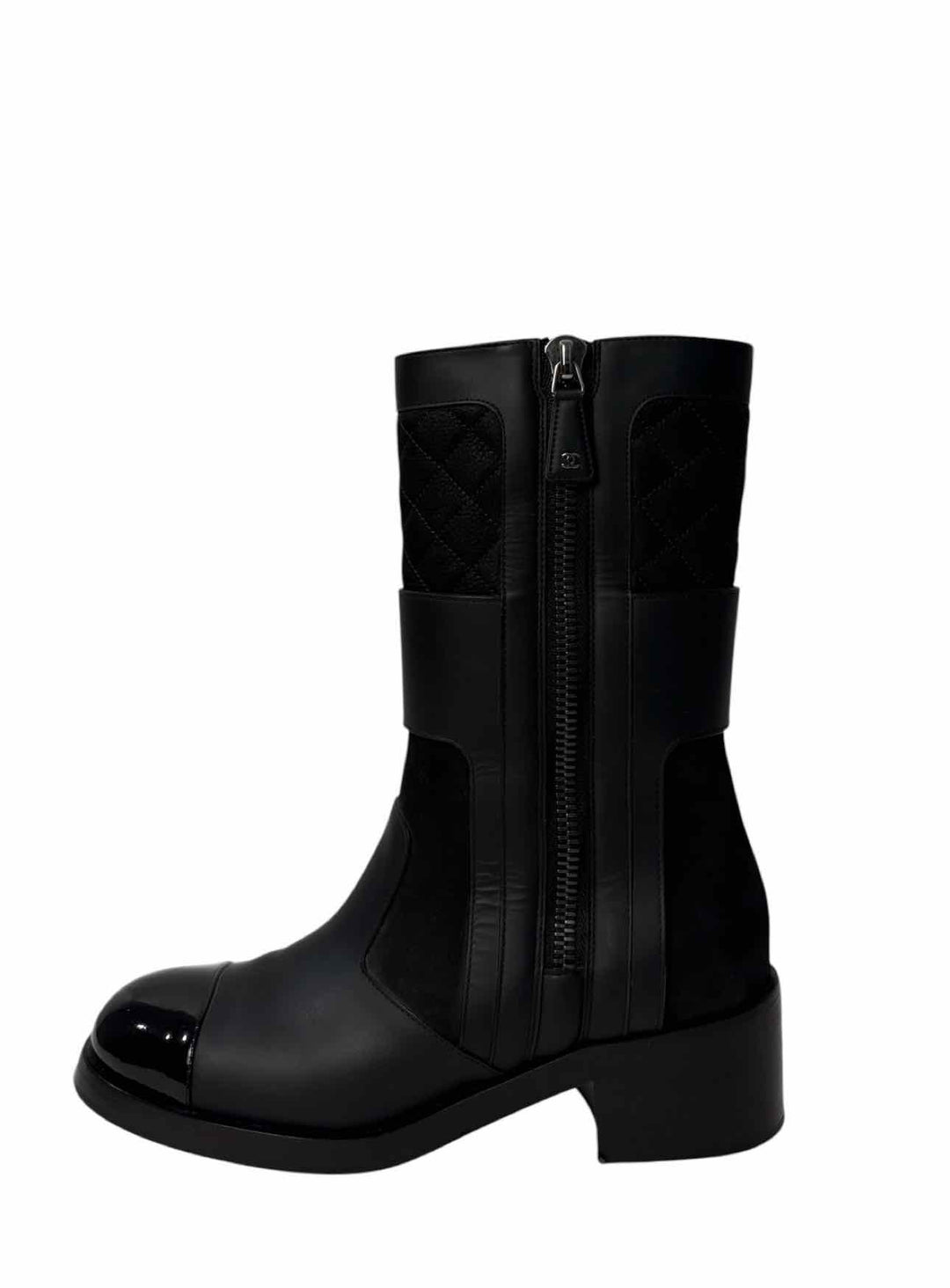 2016 CC Logo Chanel Size 38 Moto  Boots