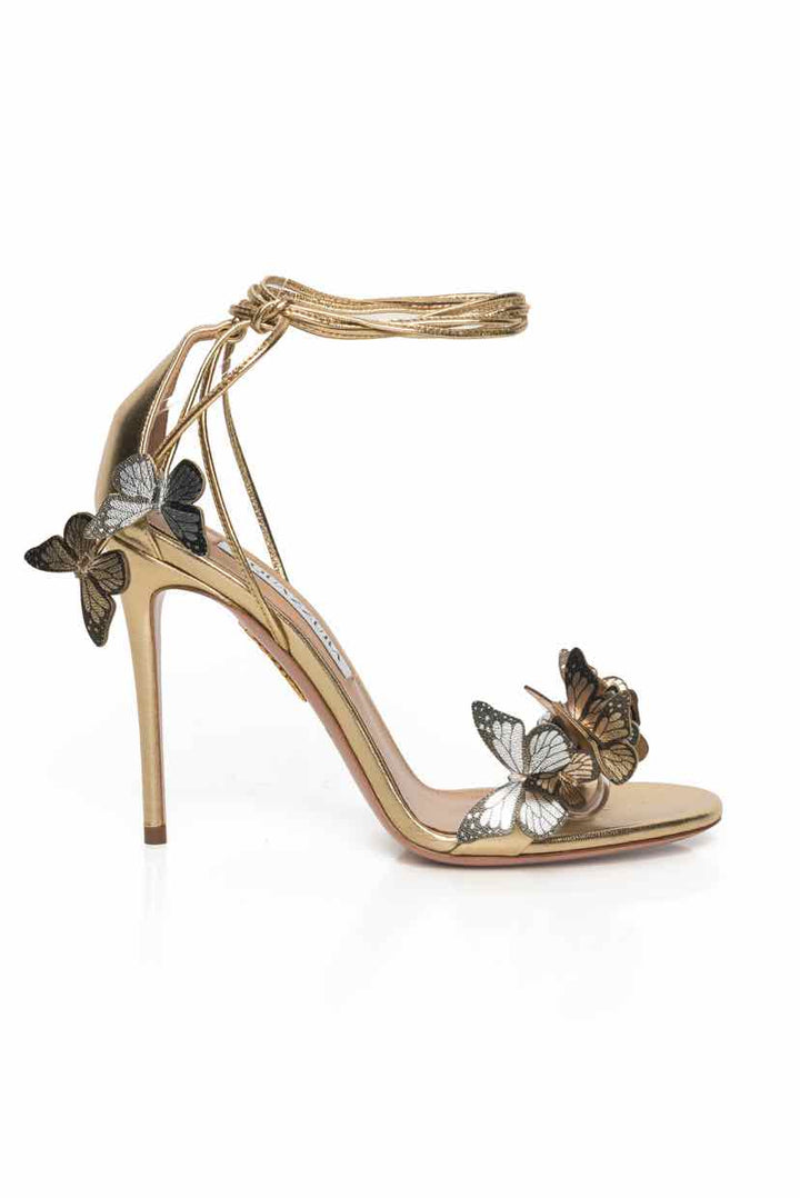 Aquazzura Size 37 Papillon 105mm Sandals