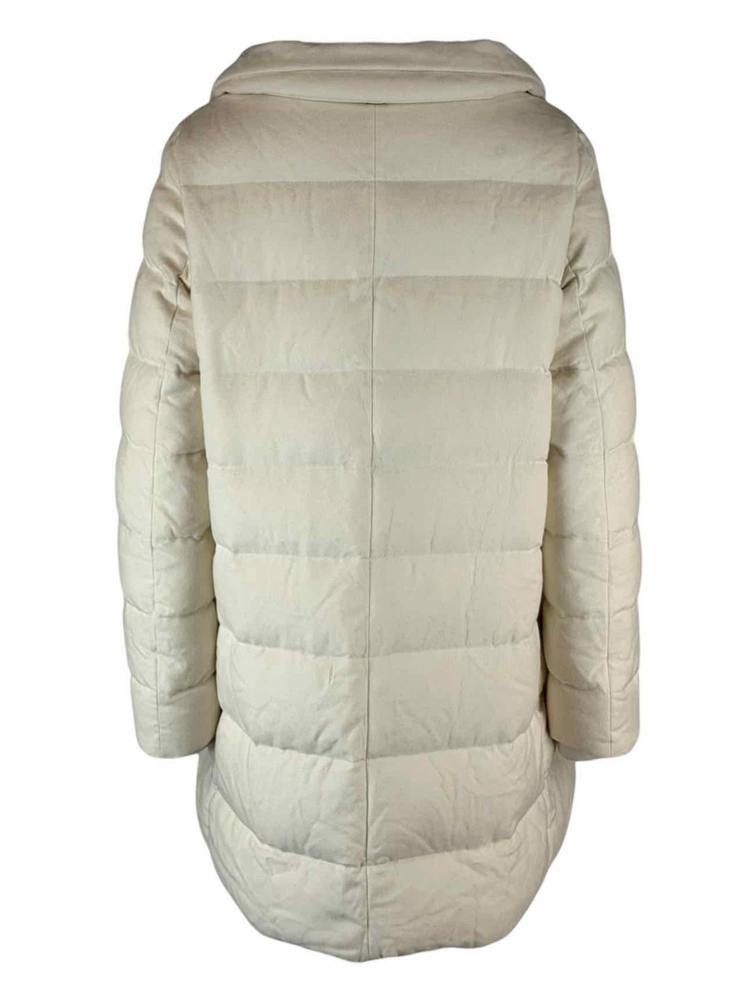 Herno Size 48 Quilted Silk & Cashmere Coat