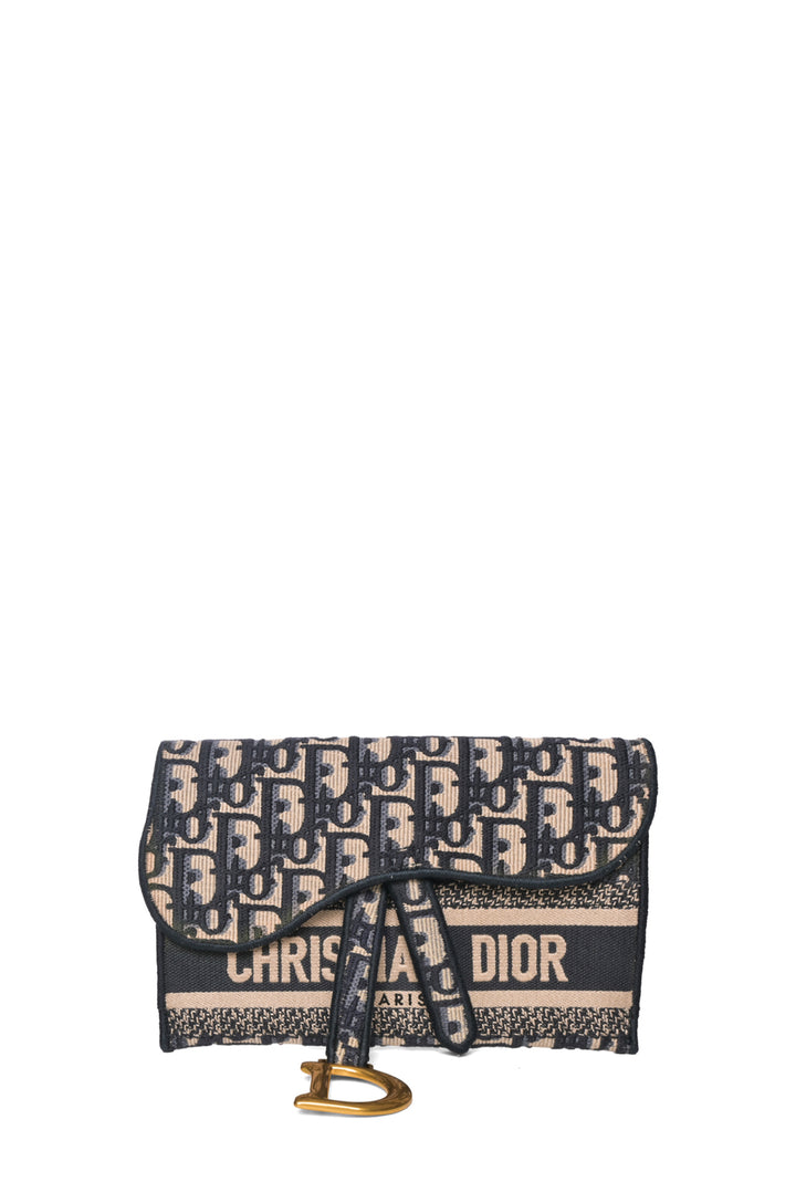 Dior Oblique Saddle Slim Belt Bag
