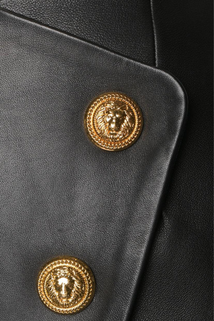 Balmain Button Detail Wrap Mni Skirt