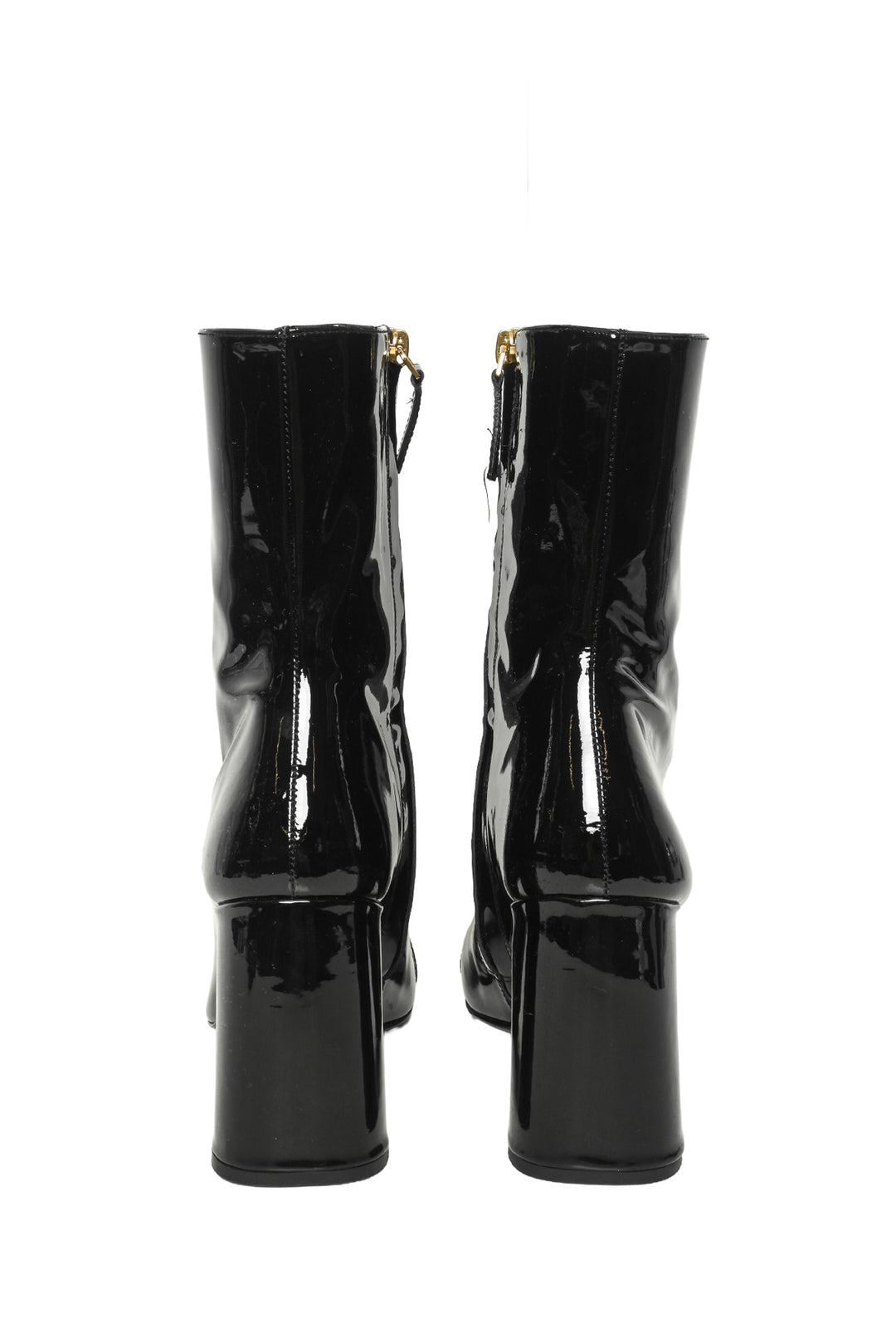 Versace Size 39 Medusa Head Buckle Patent Ankle Boots