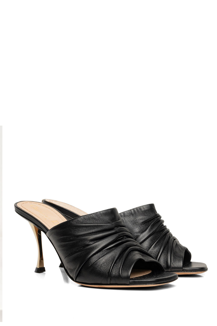 Dior Size 36.5 D-Fame Lambskin Mule Sandals