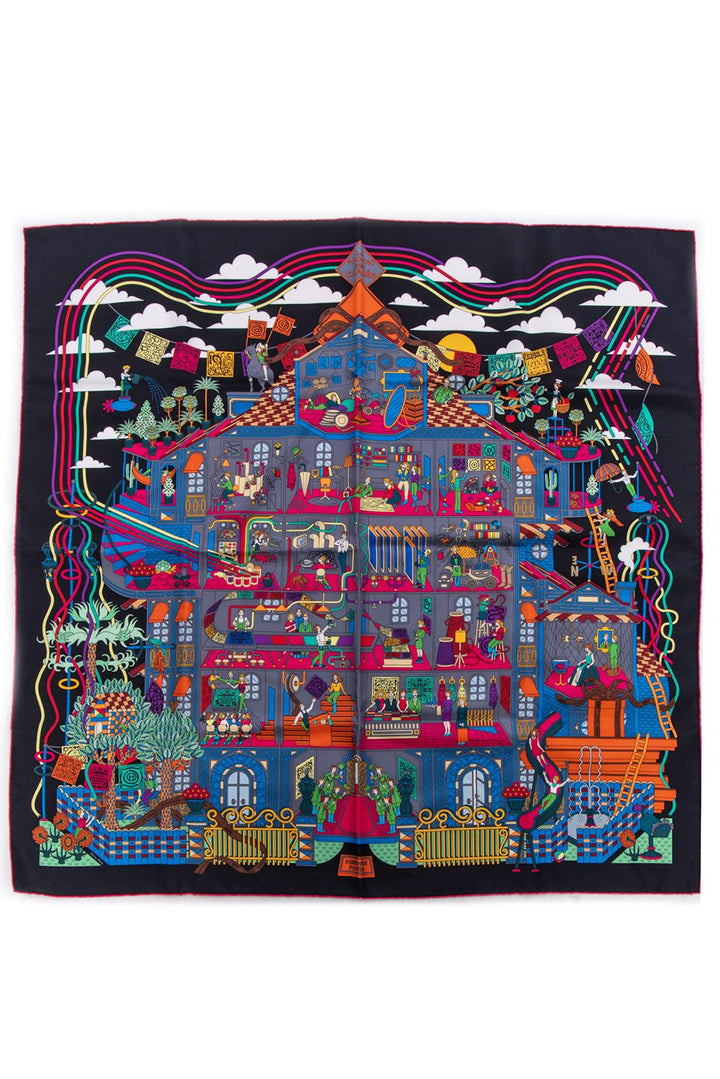 Hermes La Maison Des Carres Silk Scarf