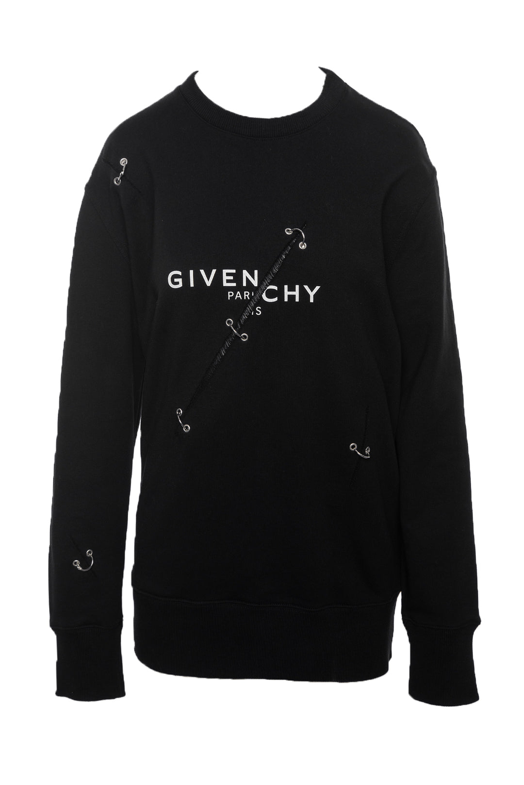 Givenchy Size M Men's Distressed Ring Sweatshirt