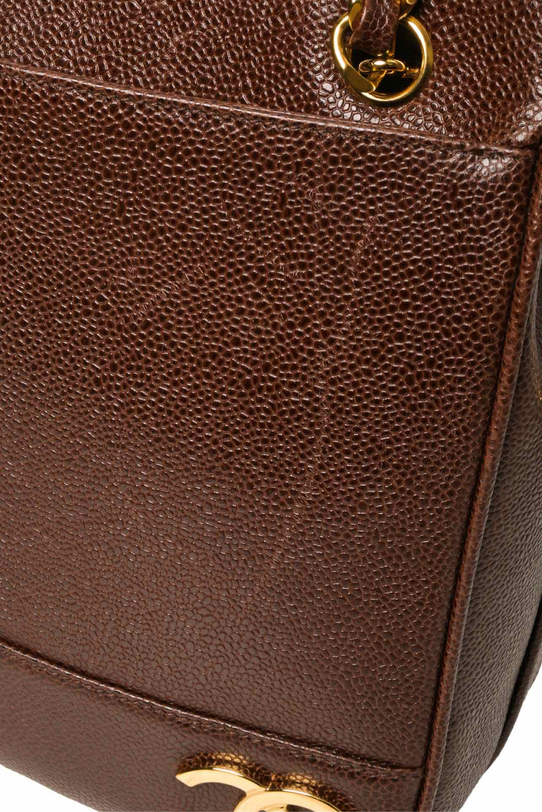 Chanel 1994-96 Caviar Triple CC Shoulder Bag