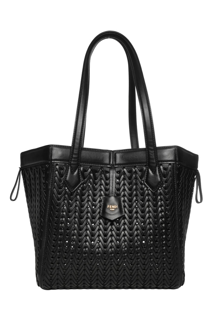 Fendi Interlaced Leather Medium Origami Tote