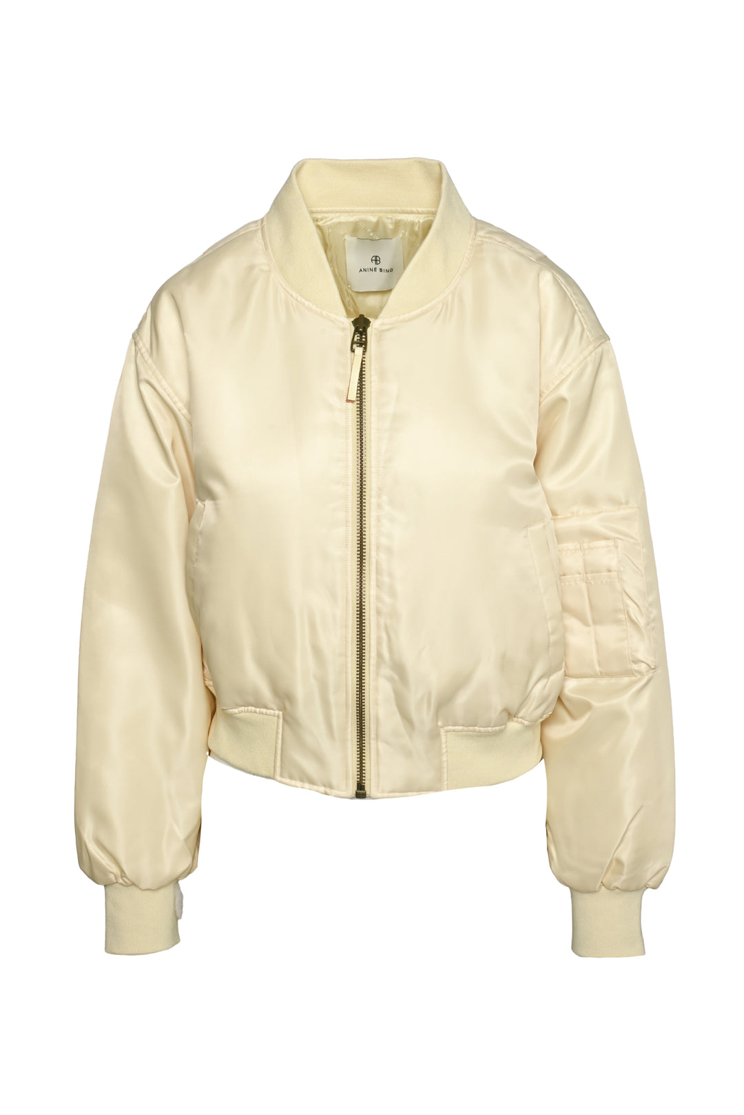 Anine Bing Size M Cropped Leon Bomber Jacket
