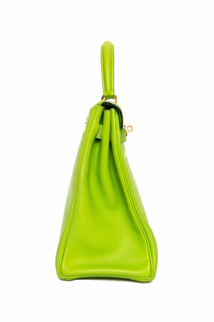 Hermes Vintage 1993 Lime Green Kelly 32