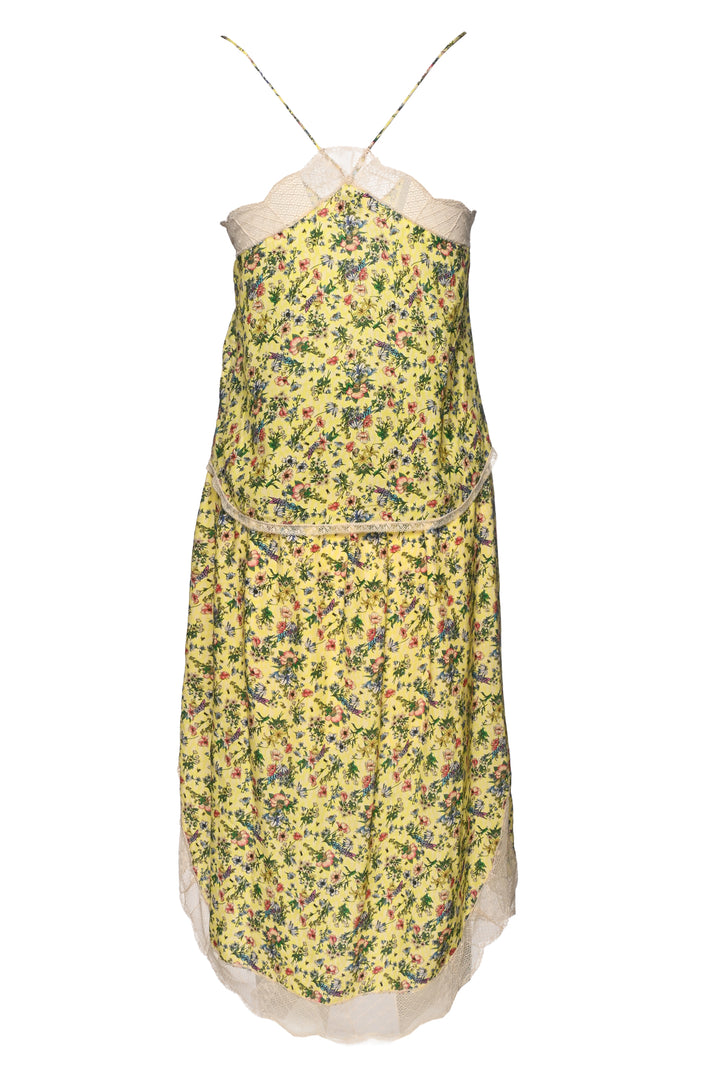 Zadig & Voltaire Size XS Floral & Lace Tank Top & Midi Skirt Set
