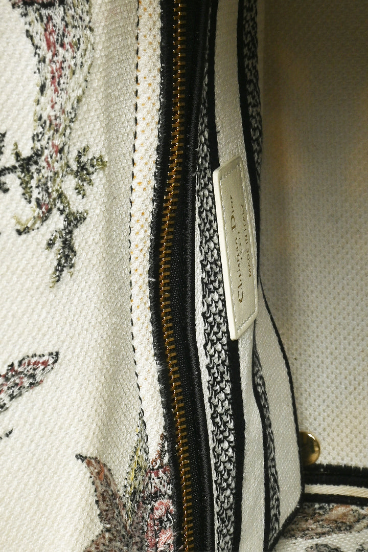 Dior Lady D-Lite Medium Jardin Botanique Embroidery Bag