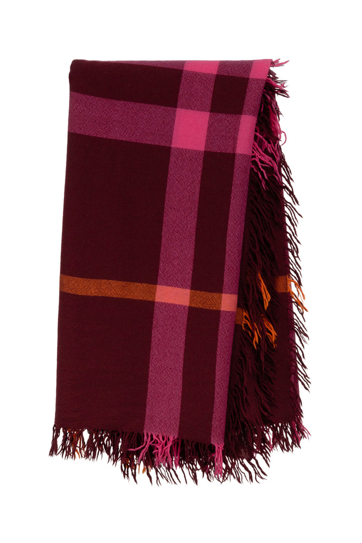 Burberry Check Fringed Scarf