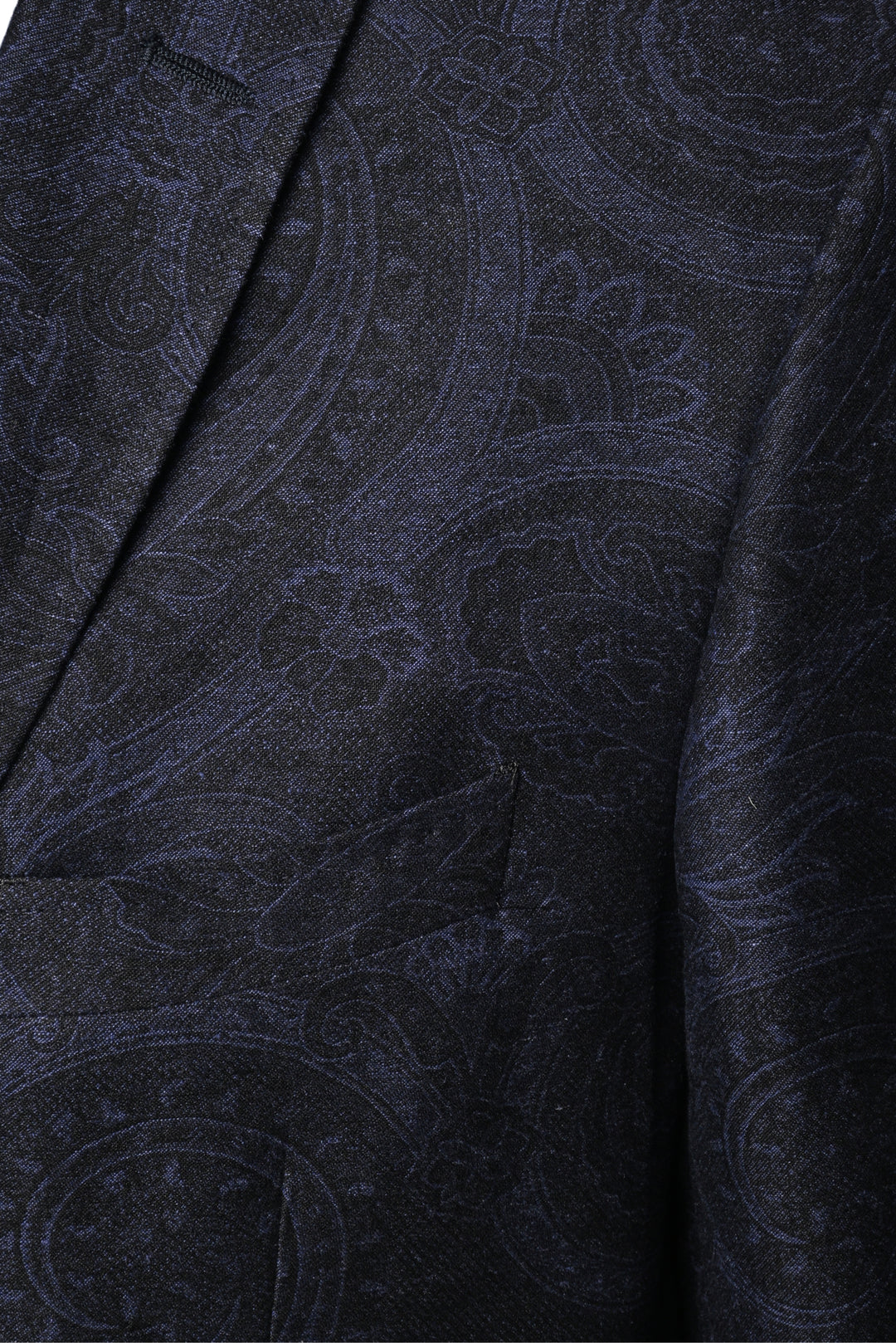 Etro Size 40 Men's Paisley Jacquard Linen & Cotton Blend Blazer