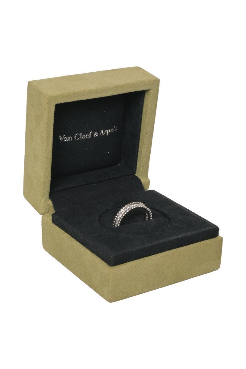 Van Cleef & Arpels Size 6 Platinum & Diamond Estelle Wedding Band Ring