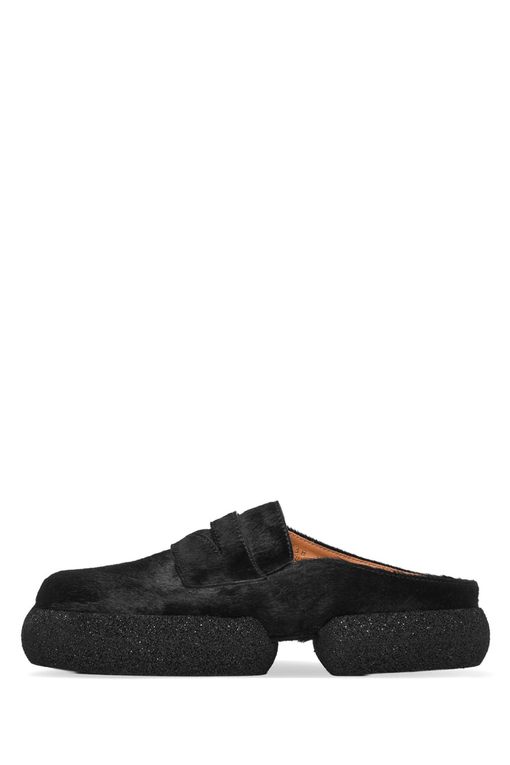 Dries Van Noten Size 37 Pony Hair Slip On Loafers
