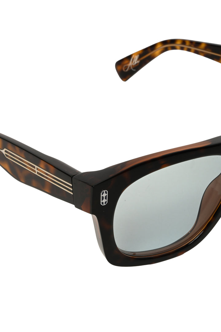 Brunello Cucinelli Men's Alke Tortoiseshell Rectangle Frame Sunglasses Eyewear